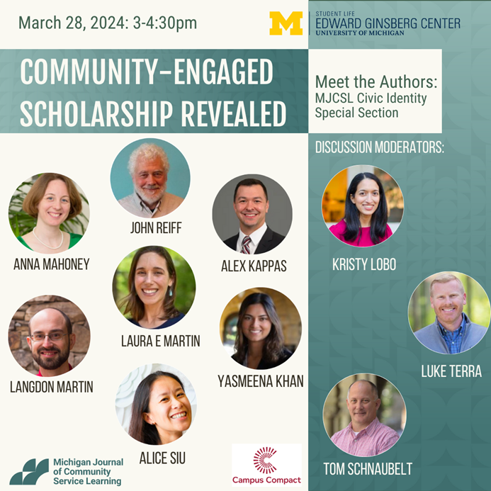 Community Engaged Scholars Meet the Authors 