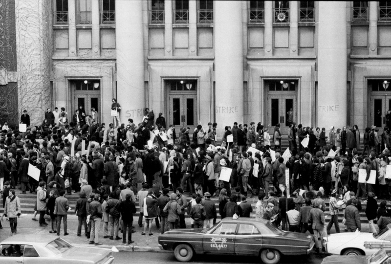 BAM protest, Hill Auditorium 