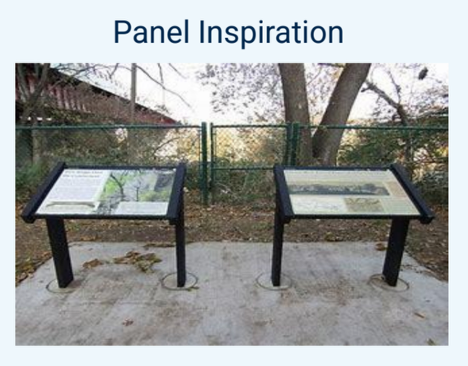 informative panels on nature