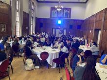 Group of America Reads students at orientation.