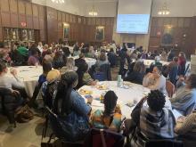 Attendees at the women's health pollinator event.