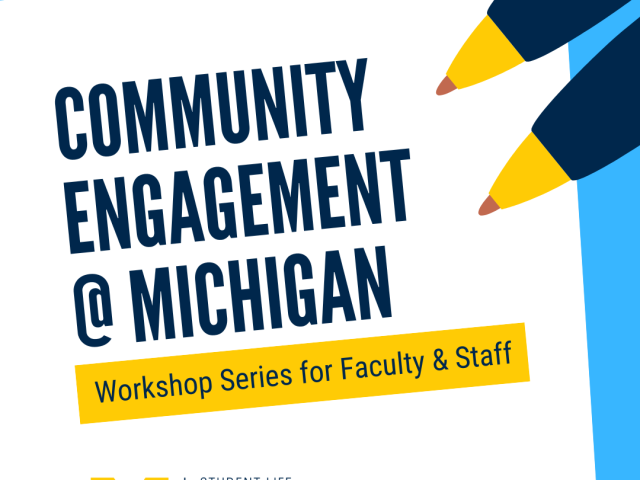 Community Engagement @ Michigan square graphic