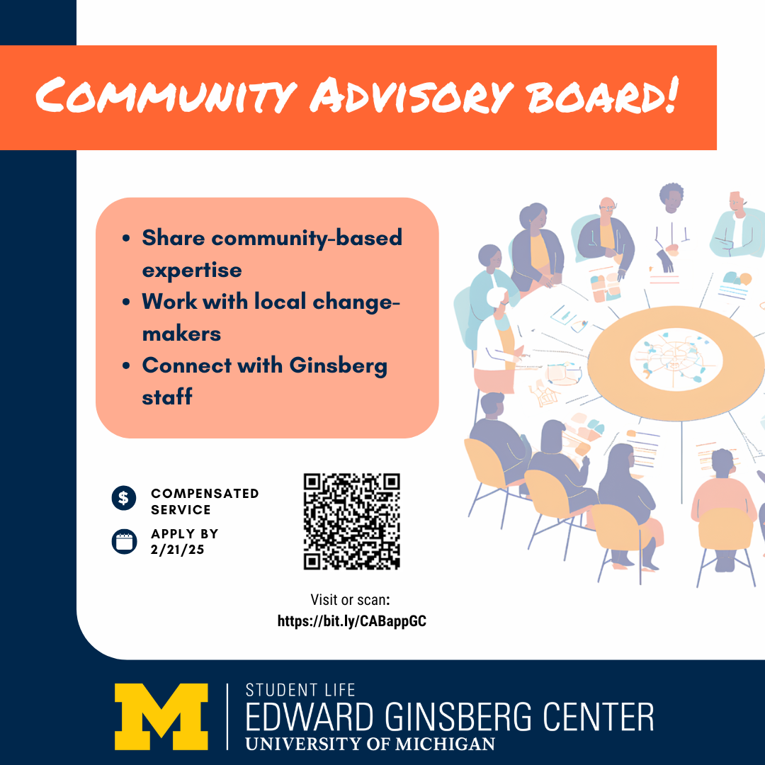 Community Advisory Board application flyer.